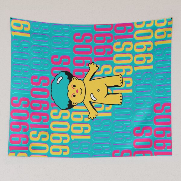 Item preview, 1990s retro design 25 - OG Blue Background designed and sold by PunjabanJatti.