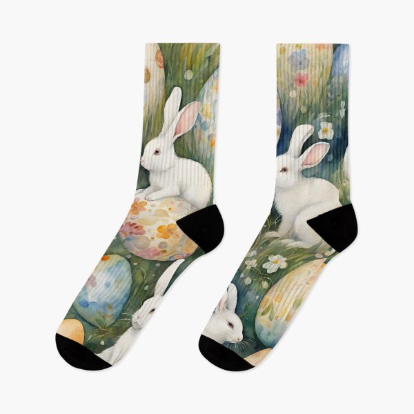 Item preview, Easter bunnies pattern design designed and sold by VickyJo111.