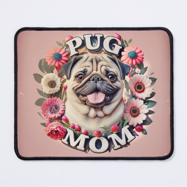 Item preview, Pug Mom T-Shirt designed and sold by candiscamera.