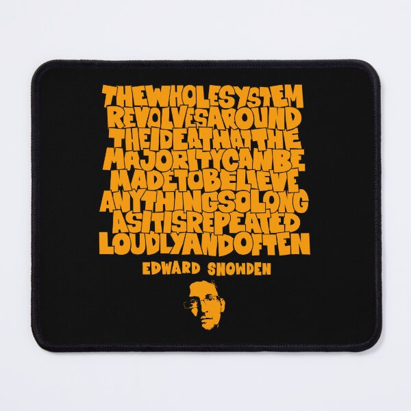 Item preview, Unveiling Truth: Edward Snowden's Insight on Repetition and Belief designed and sold by Boogosh.