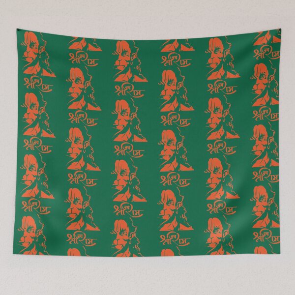 Item preview, Hanuman Hindu God Jai Shri Ram  designed and sold by GoldandSilv55.