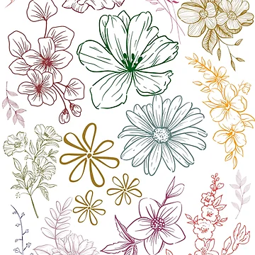 Artwork thumbnail, Colorful Spring blossoms by LemonFun