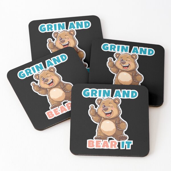 Item preview, Cute Winking Bear Cartoon Design - 'Grin and Bear It' Funny Thumbs Up designed and sold by Shirtlify.