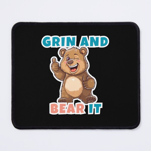 Item preview, Cute Winking Bear Cartoon Design - 'Grin and Bear It' Funny Thumbs Up designed and sold by Shirtlify.