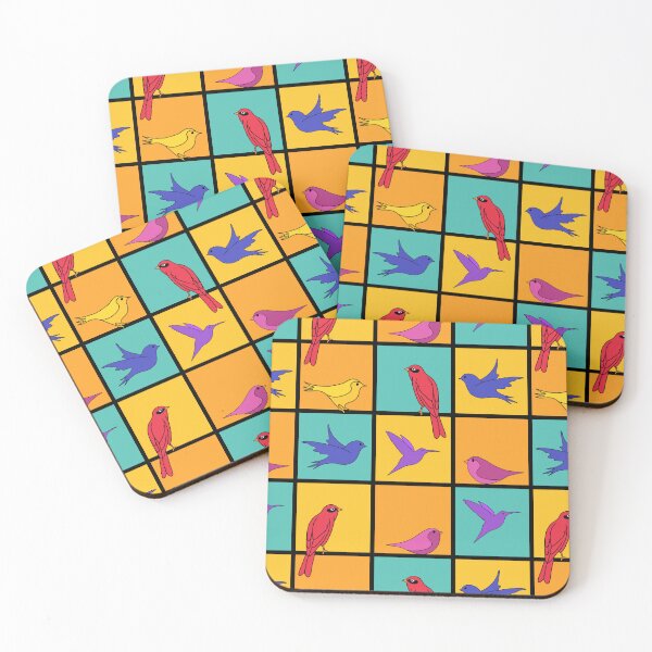 Item preview, Birds of a feather on various colors designed and sold by MarySchwindt.