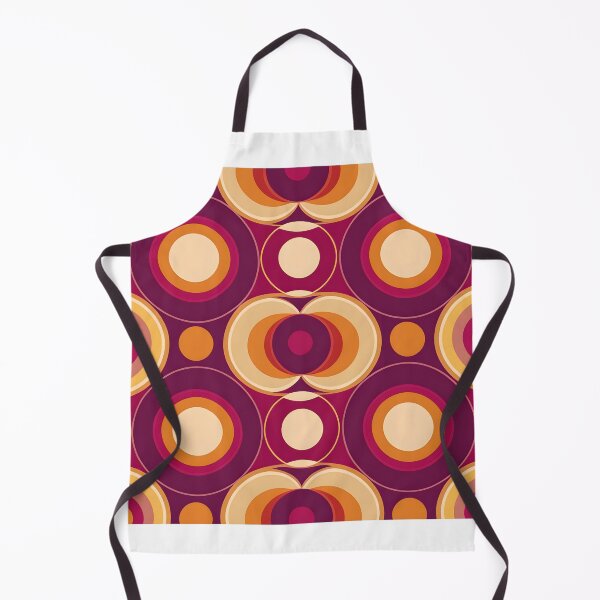 Item preview, Retro 70s, Concentric Circles, Berry, Red designed and sold by Prints and Lifestyle.