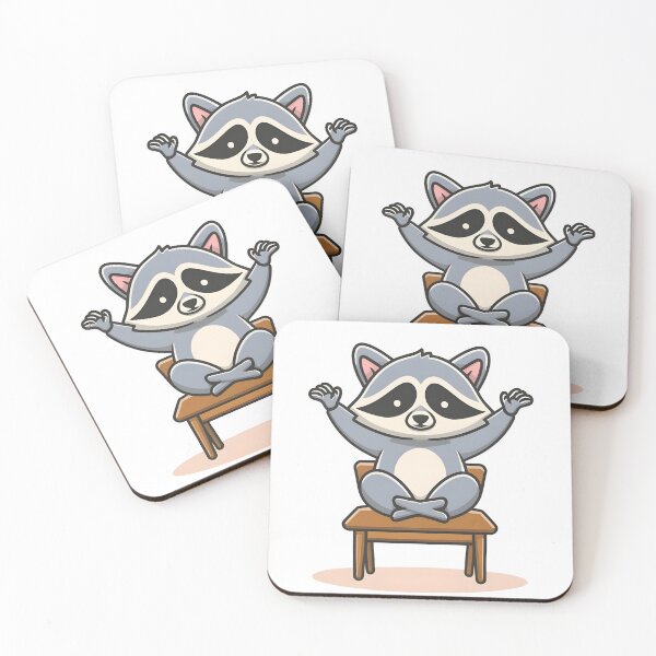 Item preview, Chair Yoga Funny, Racoon Yoga designed and sold by Zibis09.