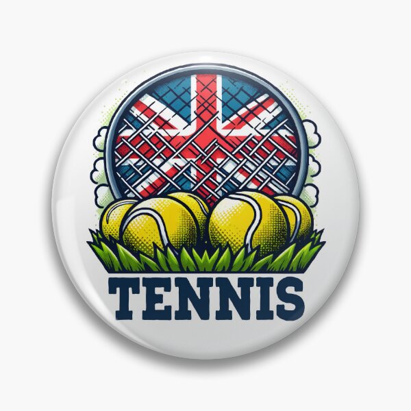 Artikelvorschau, Britisches Tennis entworfen und verkauft von Angry Swan Designs.