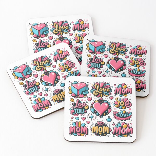 Item preview, I LOVE YOU MOM, MY MOM, MOTHER, I LOVE YOU, SHE, MOTHER'S DAY, TYPOGRAPHY, designed and sold by 2012DreamVision.