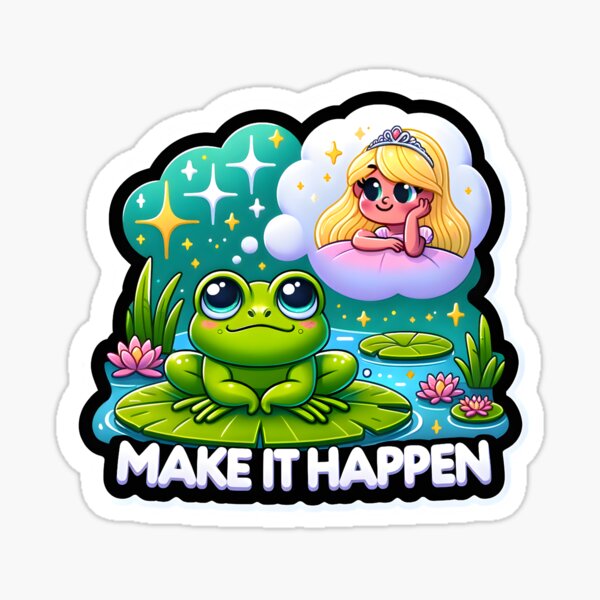 Make it happen Sticker