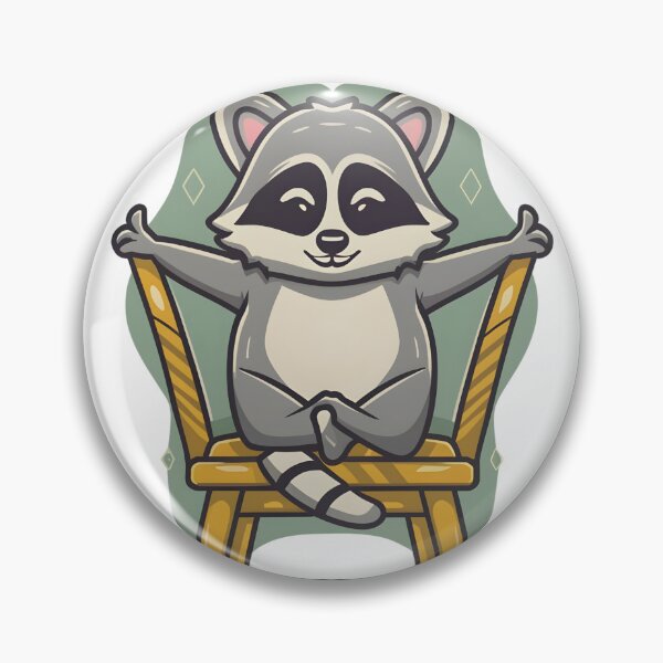 Item preview, Chair Yoga Funny, Racoon Yoga designed and sold by Zibis09.