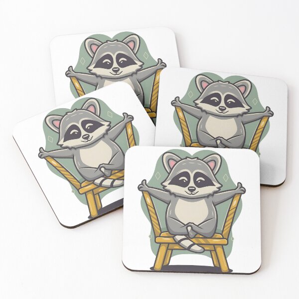 Item preview, Chair Yoga Funny, Racoon Yoga designed and sold by Zibis09.