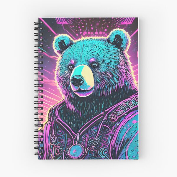 Item preview, 80s Style Neon Bear Profile designed and sold by NinjaRat.
