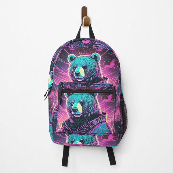 Item preview, 80s Style Neon Bear Profile designed and sold by NinjaRat.
