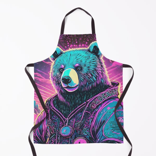 Item preview, 80s Style Neon Bear Profile designed and sold by NinjaRat.