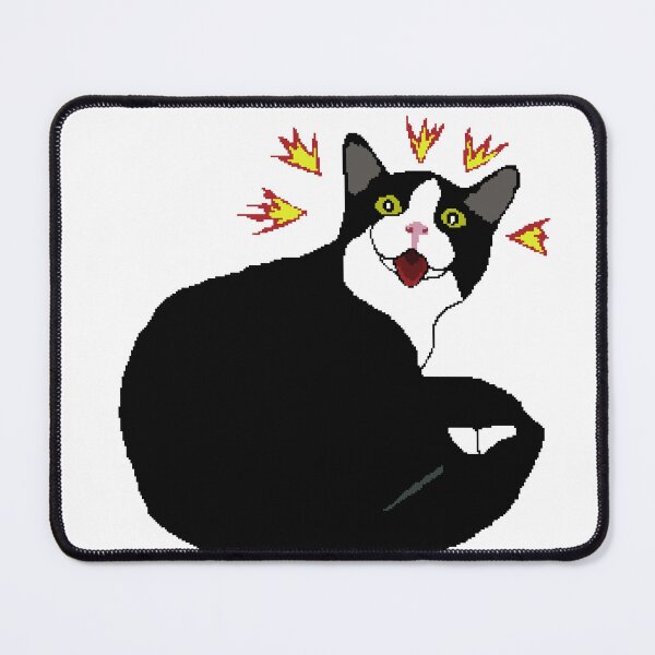 Item preview, Angry tuxedo cat Minmincat "Don't touch me!" designed and sold by pepechanpixel.