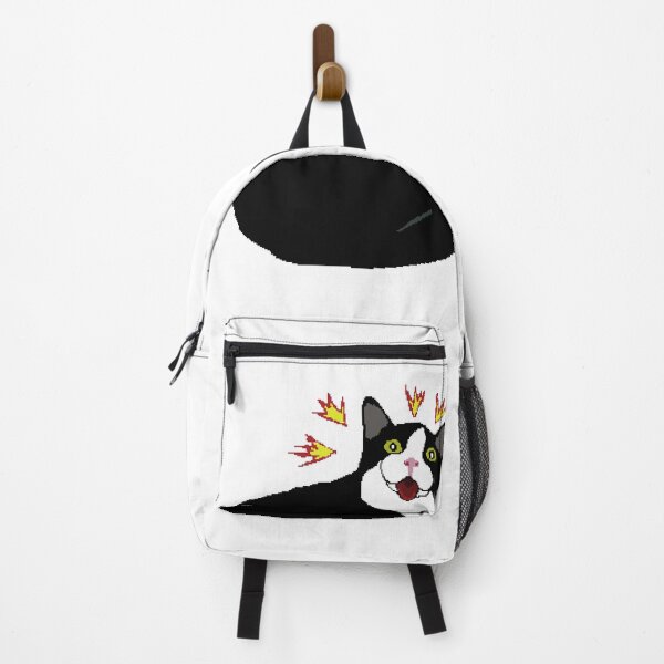 Vista previa del artículo con la obra «Gato de esmoquin enojado Minmincat "¡No me toques!"», diseñado y vendido por pepechanpixel.