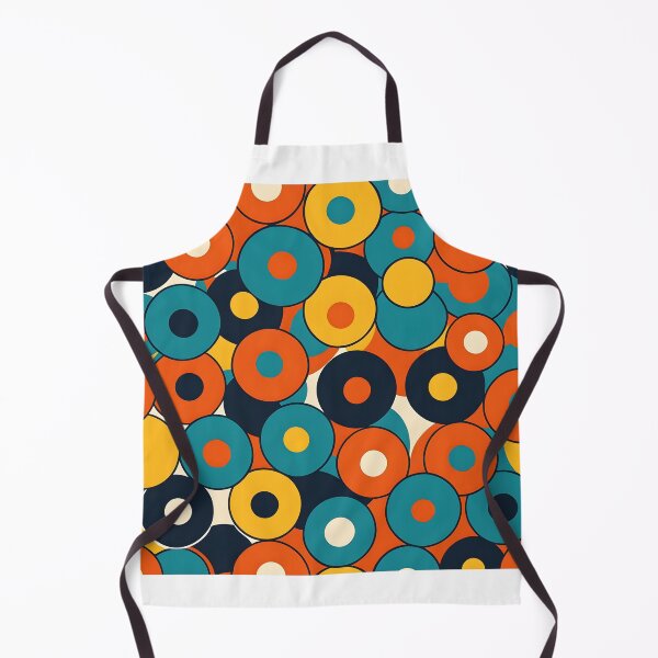 Item preview, Retro 70s, Concentric Circles, Orange, Teal #2 designed and sold by Prints and Lifestyle.