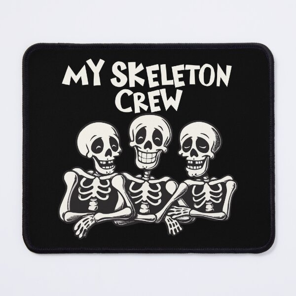Item preview, Happy Skeleton Trio Design - 'My Skeleton Crew' Cartoon Graphic designed and sold by Shirtlify.