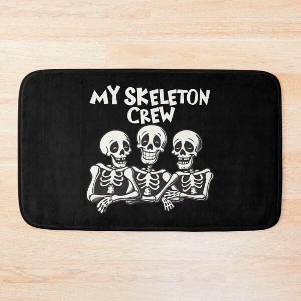 Item preview, Happy Skeleton Trio Design - 'My Skeleton Crew' Cartoon Graphic designed and sold by Shirtlify.