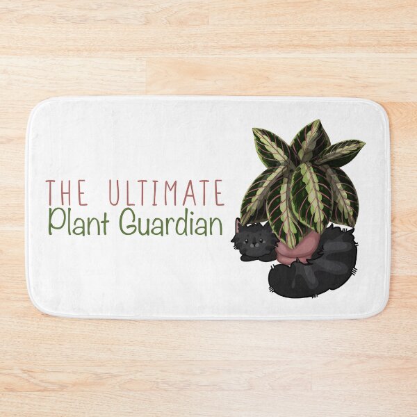Item preview, The Ultimate Plant Guardian - Black Cat and Maranta designed and sold by FelineEmporium.