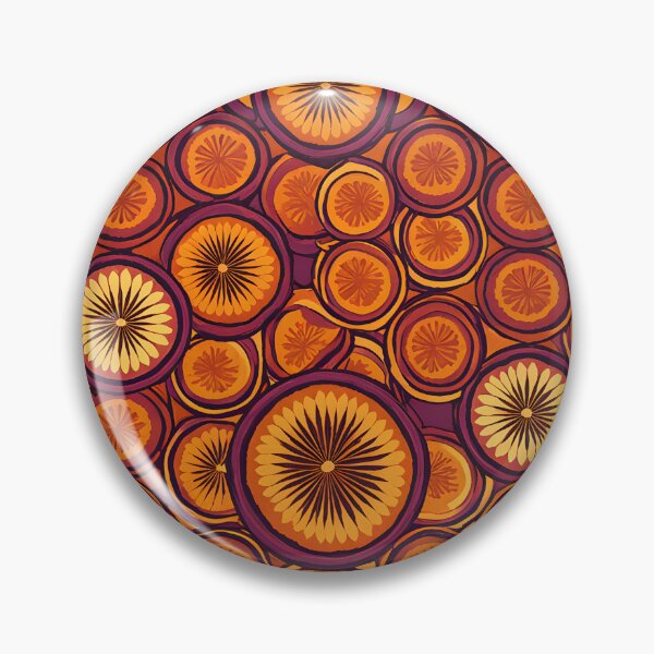 Item preview,  Retro 70s,  Concentric Circles,  Berry, Red designed and sold by Prints and Lifestyle.