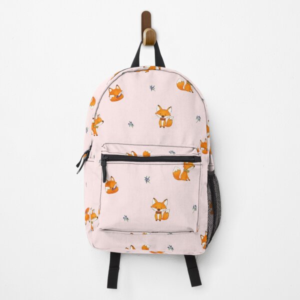 Item preview, Cute baby fox and blueberries-pink designed and sold by inkbearblue.