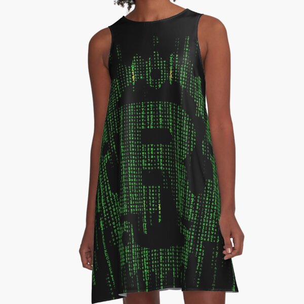 Item preview, Green Glyphs of Growth: The Rust Language Matrix designed and sold by TuringTacoTales.