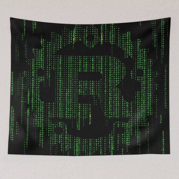 Item preview, Green Glyphs of Growth: The Rust Language Matrix designed and sold by TuringTacoTales.