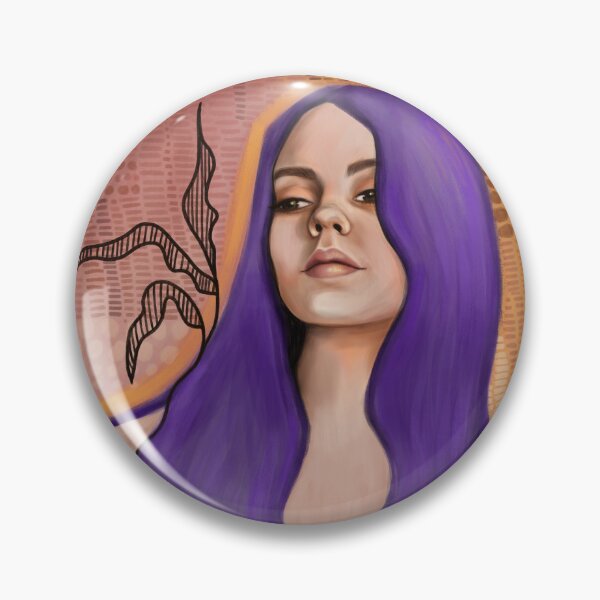 Item preview, Girl with violet hair  designed and sold by Bypinka.