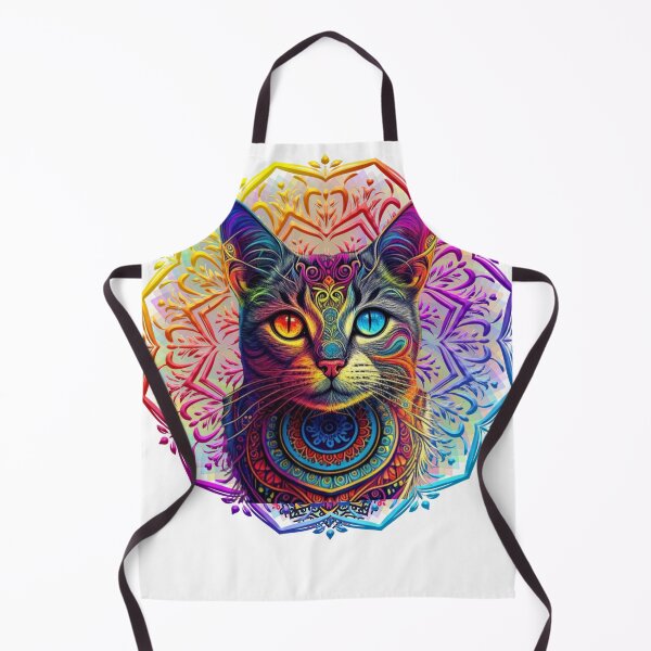 Item preview, Colorful Cat In Mandala designed and sold by Golden_Glory_Design.