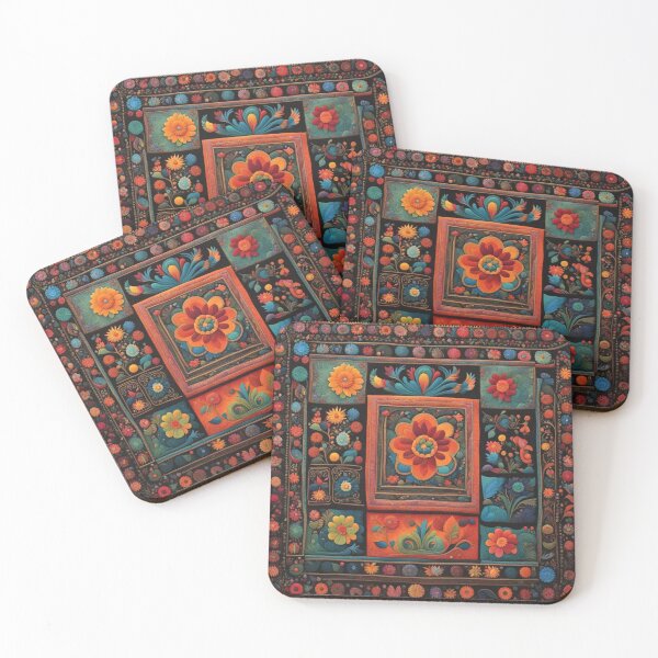 Item preview, Floral Design Square Domain  designed and sold by Owl-o-the-wisp.
