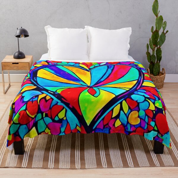 Item preview, Corazones vibrantes: arte de patrones coloridos designed and sold by Health And Fitness Posts e-Store.