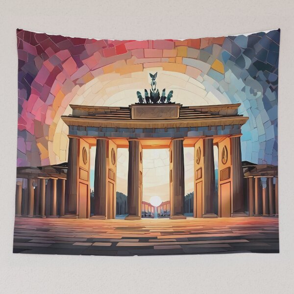 Item preview, Brandenburg Mosaic: Moonlit Gateway designed and sold by purrfect pattern.