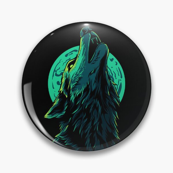 Item preview, Mystic Wolf Howling at the Moon - Nighttime Wilderness designed and sold by RuyaFab.