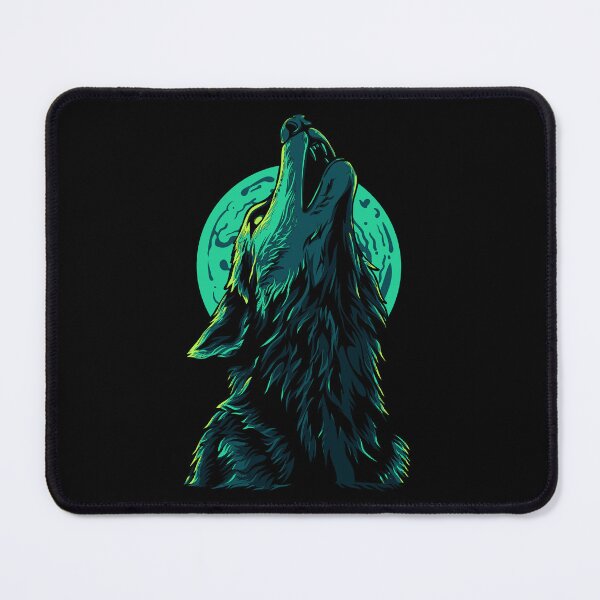 Item preview, Mystic Wolf Howling at the Moon - Nighttime Wilderness designed and sold by RuyaFab.