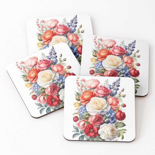 Item preview, Eternal Blooms: Roses, Hydrangeas, Poppies, and Delphiniums designed and sold by Chicandcool.