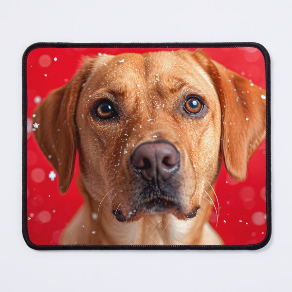 Item preview, Wintry Whimsy: Golden Retriever Enchanted by Snowflakes designed and sold by Kieran Hector.