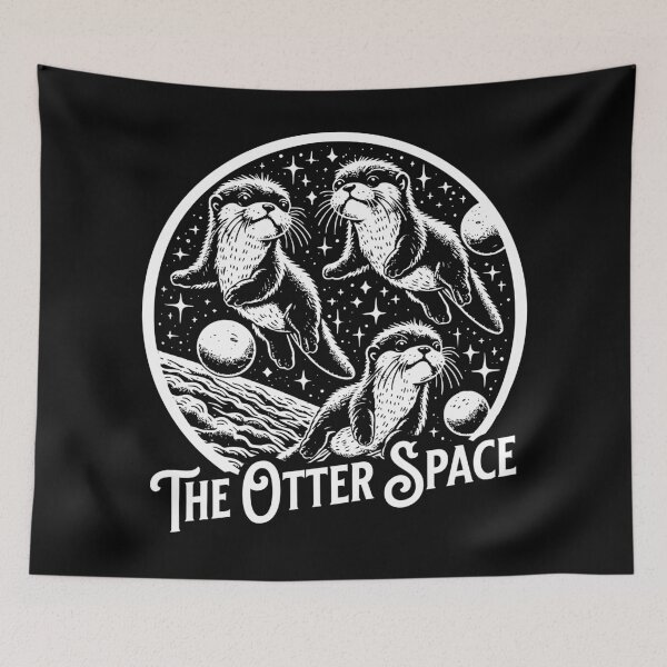 Item preview, The Otter Space designed and sold by humnoo.