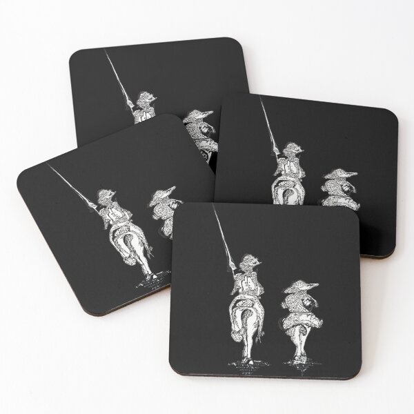 Item preview, Don Quijote and Sancho Panza (Ink) designed and sold by writerandapipe.