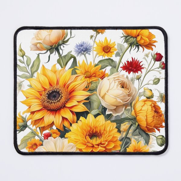 Item preview, Sunflowers, Dahlias, Lisianthus, and Ranunculus Bouquet designed and sold by Chicandcool.