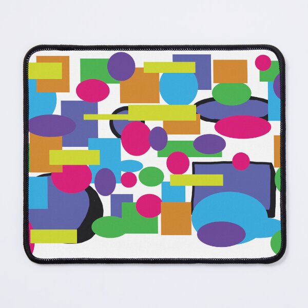 Item preview, Coloured squares and ellipses designed and sold by pamelacuddihy.