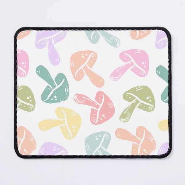 Item preview, Linocut Mushrooms Pastel designed and sold by papierquarell.