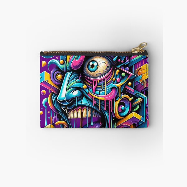 Item preview, Psychedelic Graffiti Vision Abstract Urban Face Art designed and sold by WickedAI.