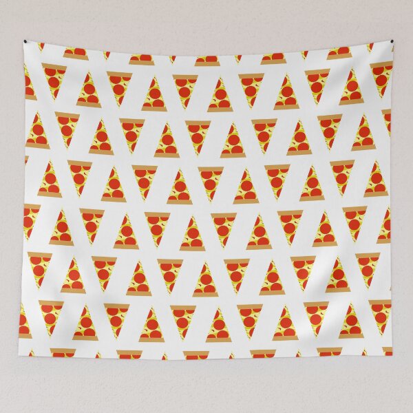 Item preview, Cute Pepperoni Pizza Slices Pattern Wallpaper designed and sold by SusurrationStud.
