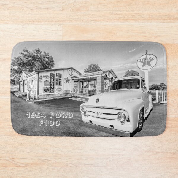 Item preview, 54 Ford F100 Truck Text Grayscale designed and sold by mljdwhite.