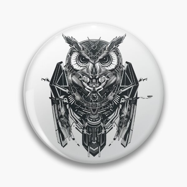 Item preview, Mechanical Guardian: Cybernetic Owl Illustration designed and sold by Chreggie.