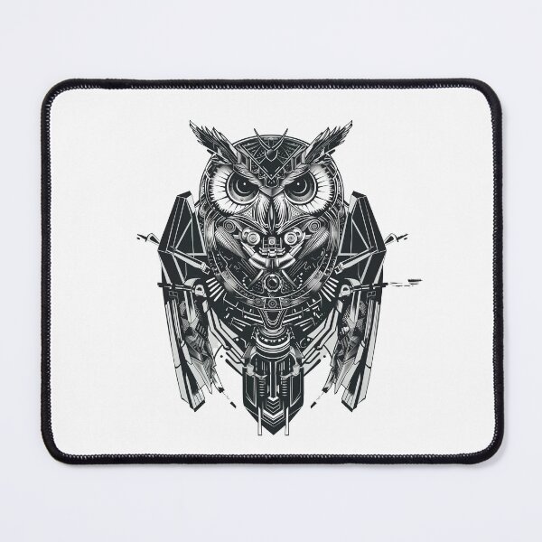 Item preview, Mechanical Guardian: Cybernetic Owl Illustration designed and sold by Chreggie.