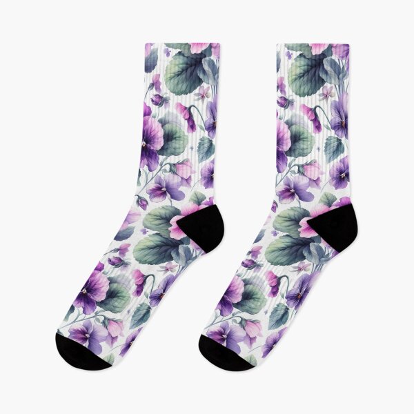 Item preview, watercolor painting of violets designed and sold by Dominika Farkašová.