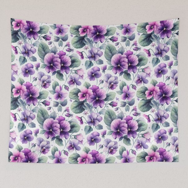 Item preview, watercolor painting of violets designed and sold by Dominika Farkašová.